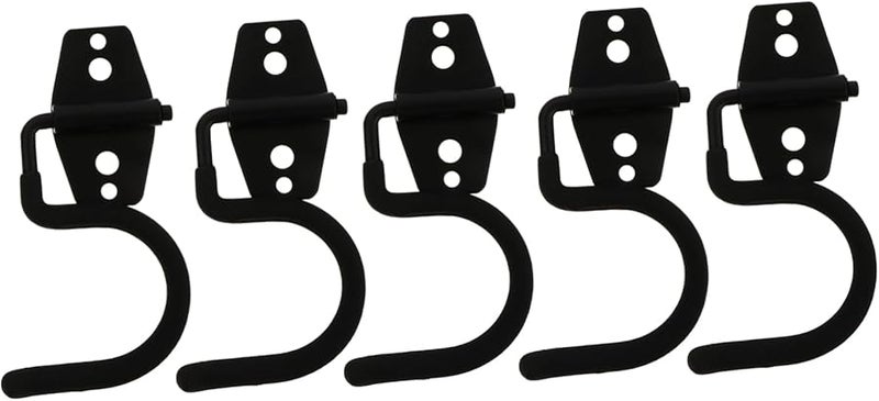 Heavy Duty Wall Mounted Hooks 5 Pack Garage Tool Organizer for Broom Mop and Garden Tools - Image 2