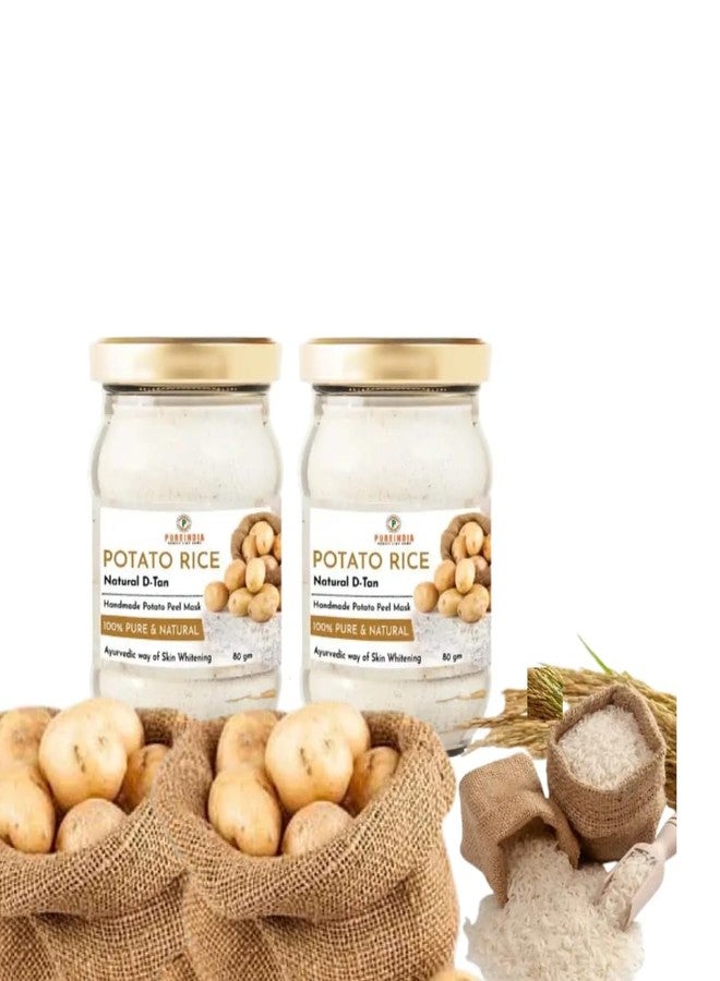 Pureindia Handmade Potato Rice Face Pack For Skin Whitening | Dark Spot | 50gm | All Skin Type | Natural FacePack | For Women & Men| Pack of-2 - Image 1