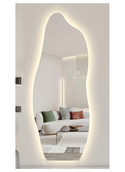3-Color Led Touch Wall Mirrors 150X60X3Cm Multicolour