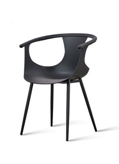 LANNY Jeffcoco Furniture Leisure Chair For Lounge, Dining desk chair Black 1 piece  - Image 1