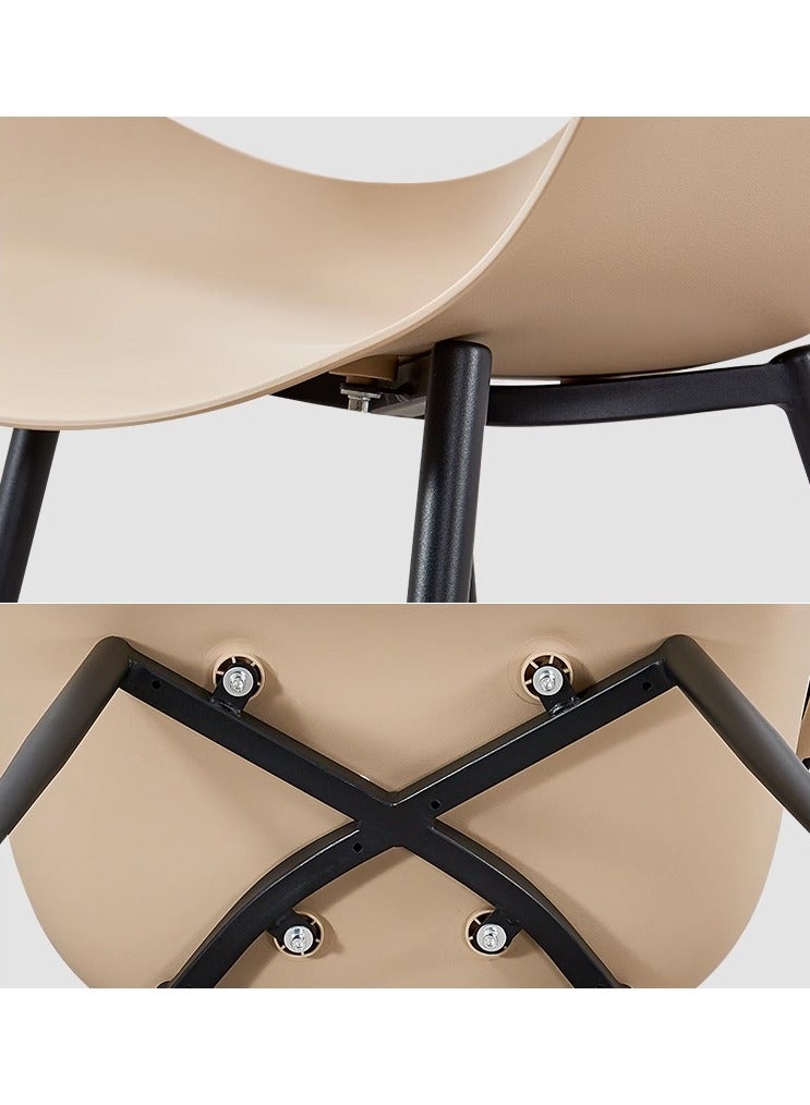 لاني كرسي الاستراحة للصالة، كرسي طاولة الطعام قطعة سوداء - Image 3