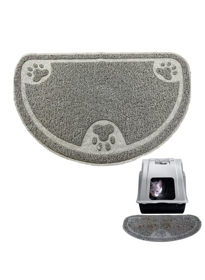 إيفلوتس سجادة فضلات القطط - سجادة تجميع فضلات القطط - لا تسبب الفوضى - مقاومة للماء - غير قابلة للانزلاق - رمادية - Image 5