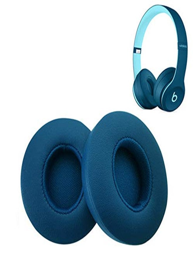 CONVELIFE وسادات أذن بديلة Solo 3 من جلد PU البروتيني متوافقة مع سماعات Beats من Dr. Dre Solo 2.0 و Solo3 اللاسلكية (أزرق مائي) - Image 2