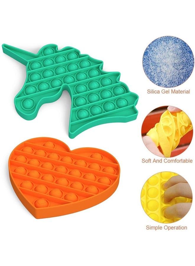 NIBEMINENT 2-Piece Push Pop Bubble Sensory Fidget Toy - Image 2