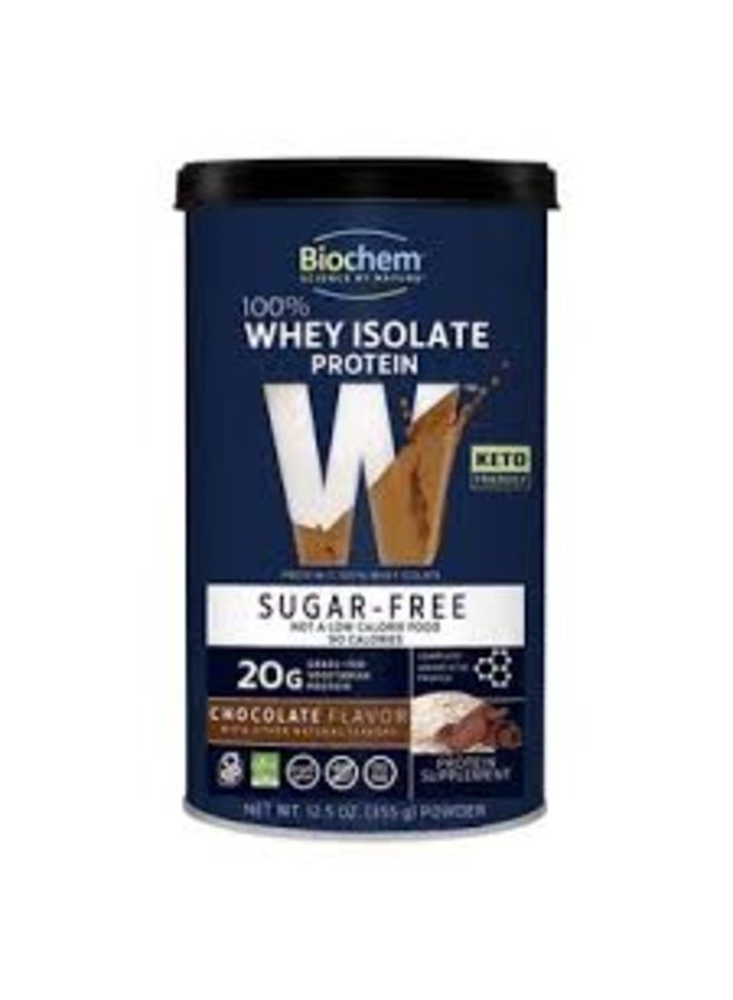 Biochem, 100% Whey Isolate Protein, Sugar Free, Chocolate, 355 g - Image 1