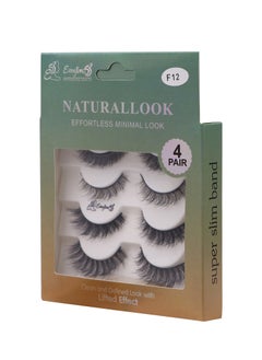 Everytime53 Everytime53 Women's 4 Pair Natural Look Eye Lashes - F12  - Image 2