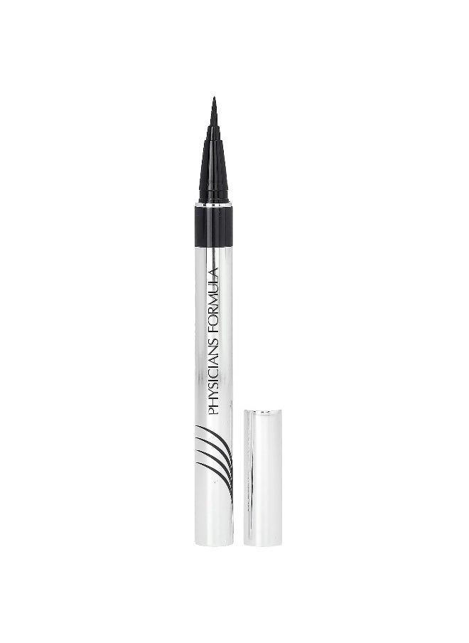 Physician's Formula Physicians Formula, Eye Booster, Ultra Fine Liquid Eyeliner, 6897 Ultra Black, 0.016 fl oz (0.5 ml)  - Image 1