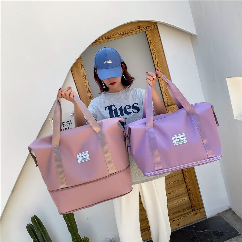 Generic Travel Bag Fitness Bag Waterproof Travel Bag Foldable Handbag Boarding Bag Outdoor Luggage Storage Bag Large  - Image 2