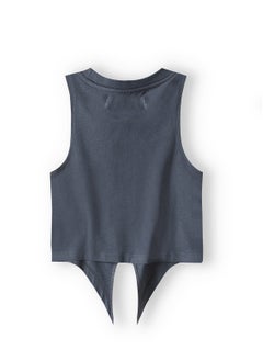MINOTI Kids Girls Tie Front Vest  - Image 2