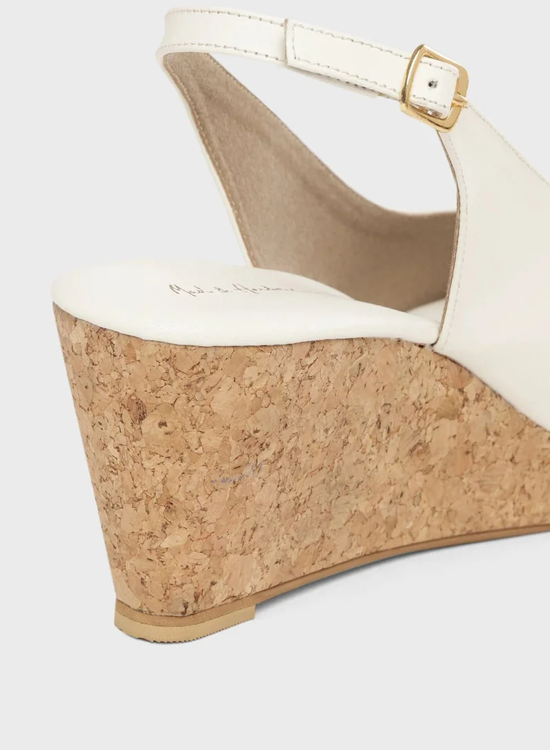 Mast & Harbour Slingback Wedge Sandal