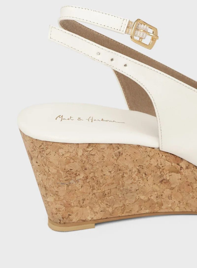 Mast & Harbour Slingback Wedge Sandal