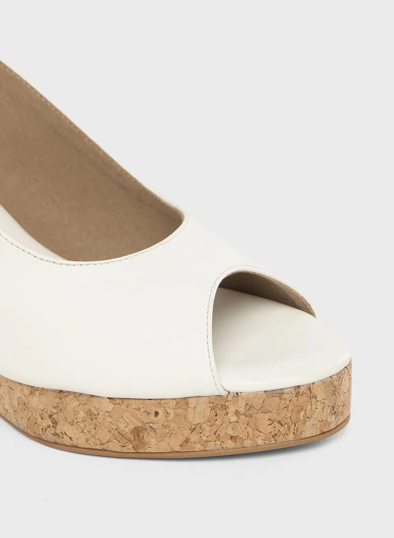 Mast & Harbour Slingback Wedge Sandal