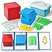 stochastic box Base Ten Blocks Plastic 143 pcs Math Manipulatives Kindergarten Counting Cubes for Kids MathPlace Value Blocks for Early Counting Math Toy for 1st Grade - Image 3