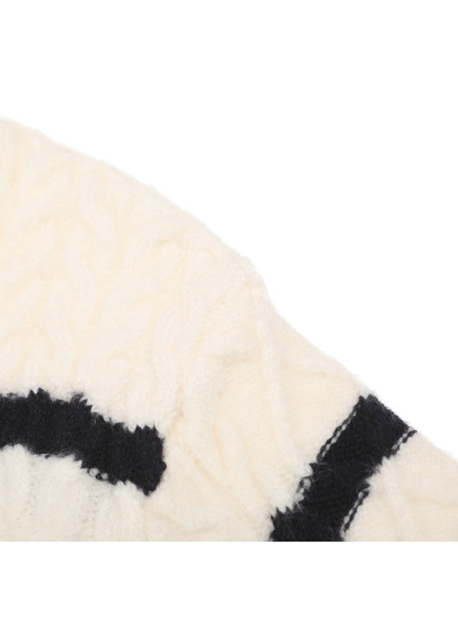 Zara korean-style Striped Cable Knit Sweater For Kids - Instagram Aesthetic - Image 5