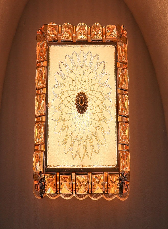 swanart مصباح سقف كريستالي أنيق من سوانارت - مصباح سقف مربع بتقنية LED لغرفة النوم، غرفة المعيشة، الردهة - ثريا كريستالية عصرية بإضاءة بيضاء دافئة - Image 4