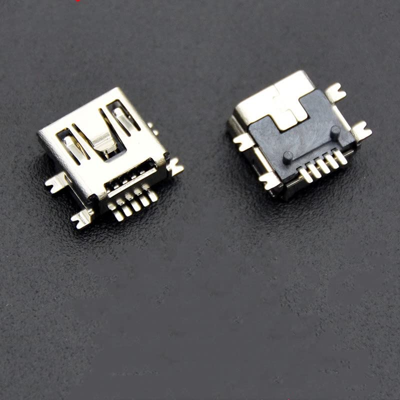 bnafes 10 Pcs Mini USB Type B Female Port 5-Pin 180 Degree SMD SMT PCB Jack Socket - Image 5