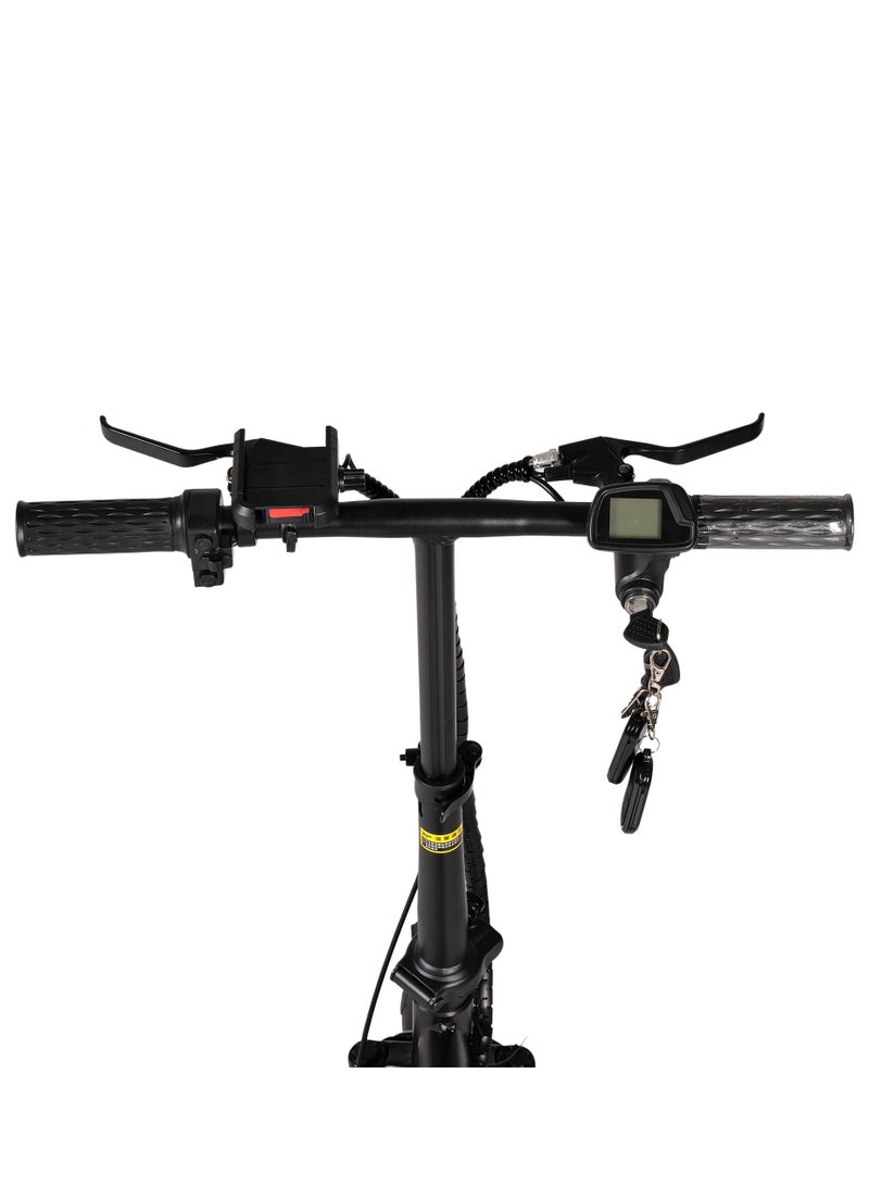Chenxian Adult Electric Bicycle Bike Foldable Commuter Electric Bike 400W Motor 14 Inch 48V Electric Bike 13Ah Lithium Battery City Bike Max Speed 45Kmph Disc Brake Outdoor Riding  - Image 5