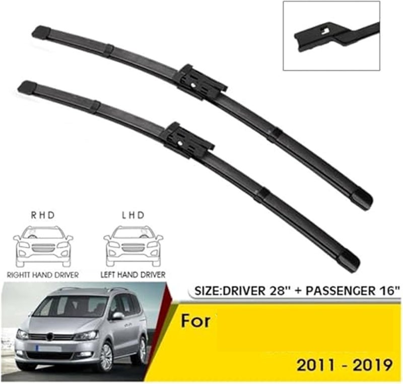 Wivplex Car Front Wiper Blades for Sharan MK3 2011-2019 - Image 4
