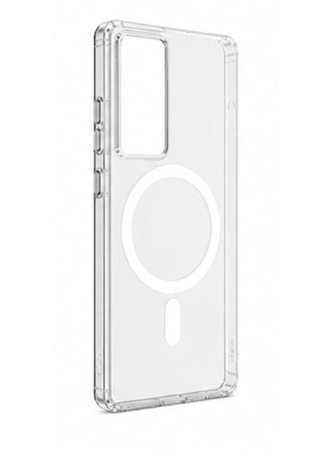 Transparent S26 Ultra Magnetic Phone Case Shockproof Clear Cover with MagSafe Ring Slim Protective Mobile Back Case Anti Yellow Scratch Resistant - Image 2