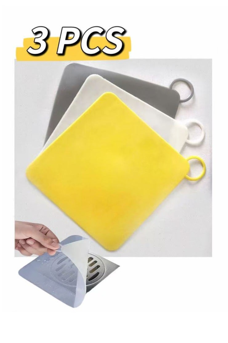 3 جهاز كمبيوتر شخصي 15x15 سم غطاء الصرف السيليكون للحوض والمطبخ والحمام, الصرف الصحي مكافحة الرائحة حصيرة, إزالة الرائحة الصرف المقابس, أرضية الصرف رائحة سقف - Image 1