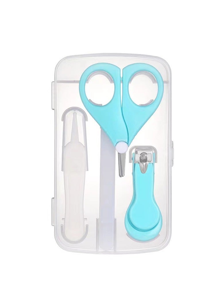 4-in-1 Baby Nail Kit, Nail Clipper, Tweezer, Nail File  Scissor for Newborn, Infant  Toddler - Image 1