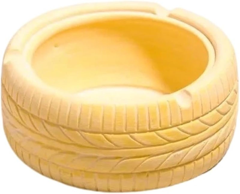 صينية سجائر الإطارات الأمريكية الرجعية زخرفة المنزل الإبداعي شريط الزخرفة الأصفر - Image 1