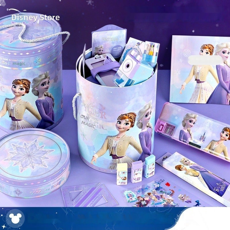 Disney Official Frozen Stationery Set - Hug Bucket Gift Box for Girls - School Supplies - Ice and Snow Style - Image 3