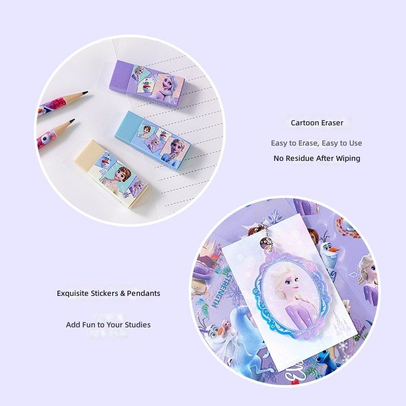 Disney Official Frozen Stationery Set - Hug Bucket Gift Box for Girls - School Supplies - Ice and Snow Style - Image 5