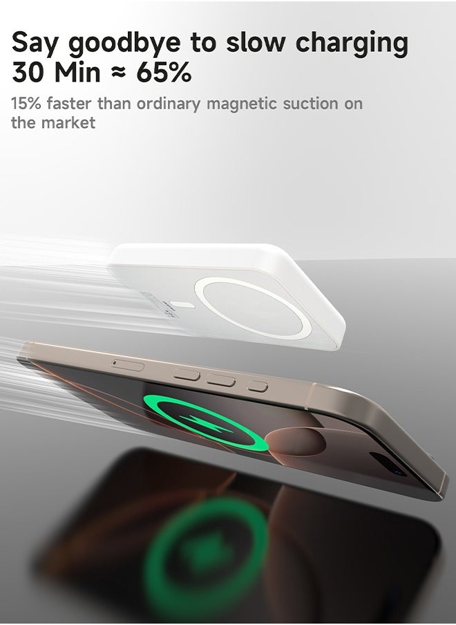DUDAO Magnetic Wireless Power Bank 10000mAh, Portable Charger with Smart Temperature Control  - Image 4