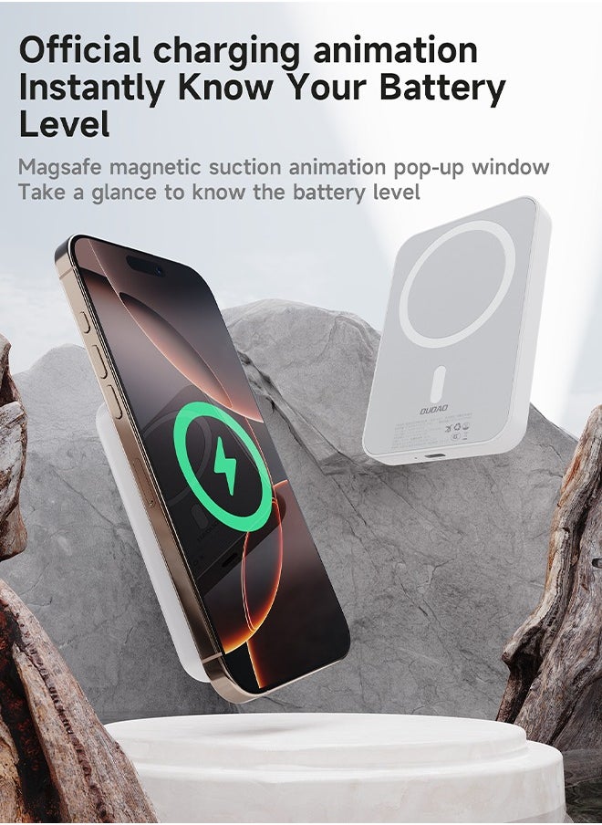 DUDAO - Magnetic Wireless Power Bank 10000mAh, Portable Charger with Smart Temperature Control - Image 1
