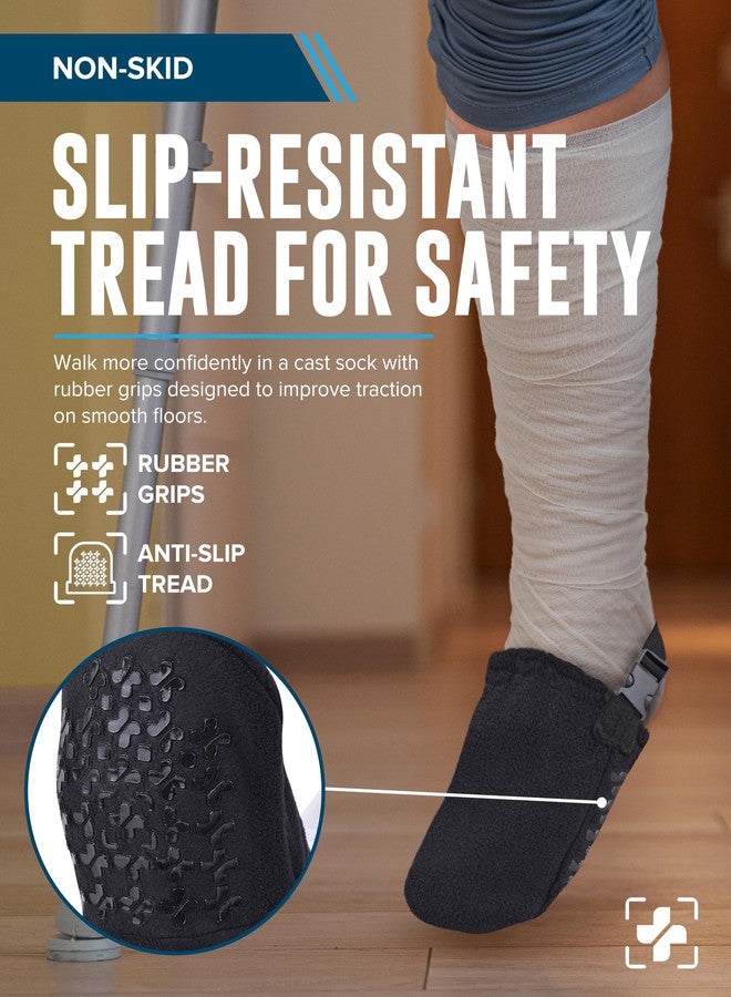 Doctor's Select Leg Cast Sock Cover - Non Slip Adjustable Cast Socks for Women and Men | Foot Cast Toe Cover Socks - Image 3