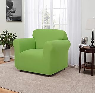 Madison Madison Stretch Jersey Lime Chair Slipcover, Solid  - Image 1