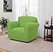 Madison Madison Stretch Jersey Lime Chair Slipcover, Solid  - Image 2