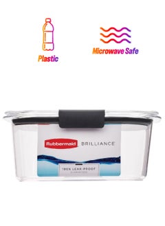 Rubbermaid Brilliance Medium Leak-Proof Food Storage Container Clear 1.1 L 2183394  - Image 1