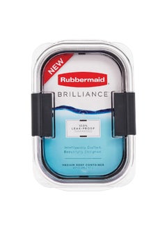 Rubbermaid Brilliance Medium Leak-Proof Food Storage Container Clear 1.1 L 2183394  - Image 2
