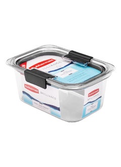Rubbermaid Brilliance Medium Leak-Proof Food Storage Container Clear 1.1 L 2183394  - Image 3
