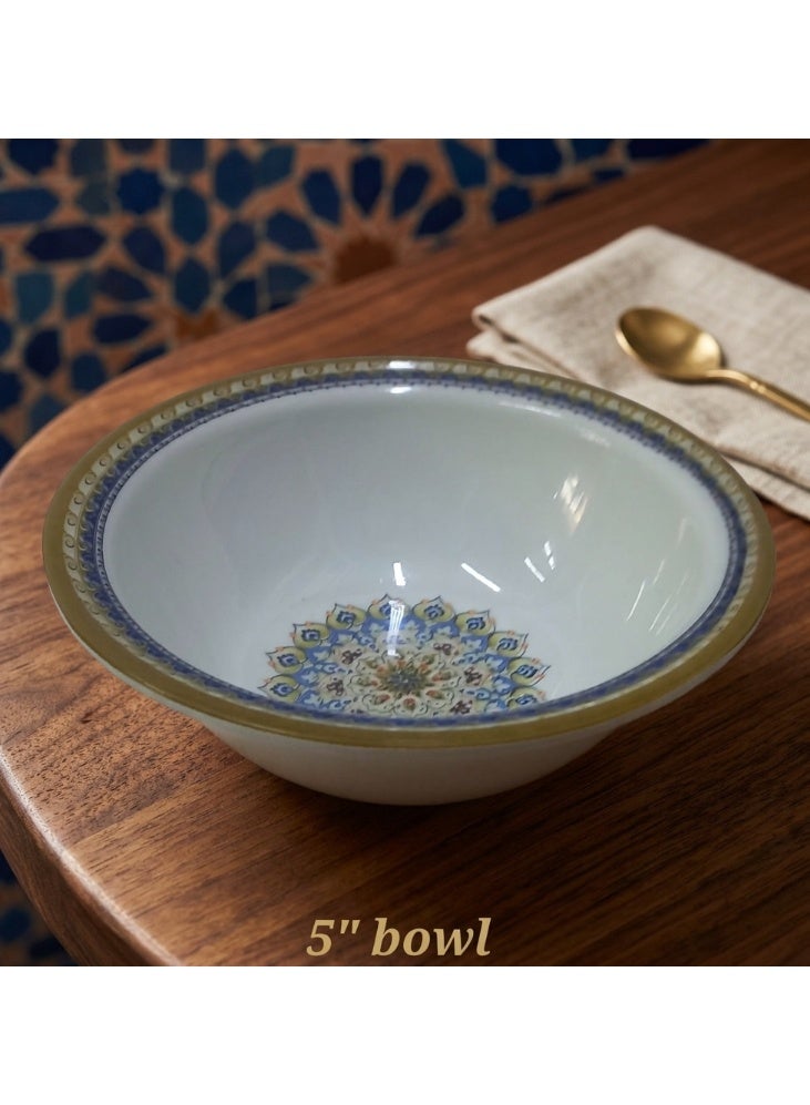 6 Pieces Melamine 5 Inch Bowls with Decorative Pattern - Image 3