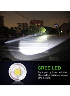 واي آند دي مصباح يدوي مزود بإضاءة LED ومناسب لرجال الجيش وقابل للتكبير بقوة 10000 لومن أسود  - Image 4