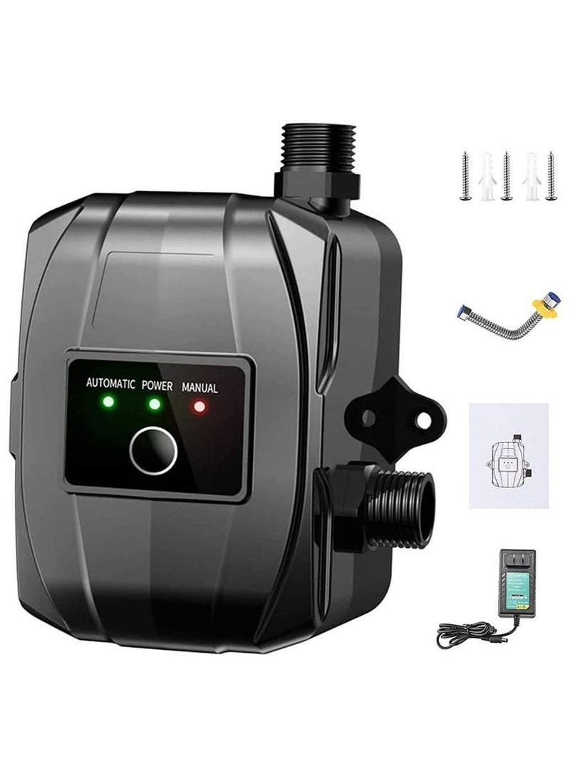 Y&D Water Booster Pump,24V Portable Automatic Pressure Pump,150W Shower Pump with Flow Switch, Hot Cold for Tap Water/Toilet/Bathroom (Black)  - Image 1