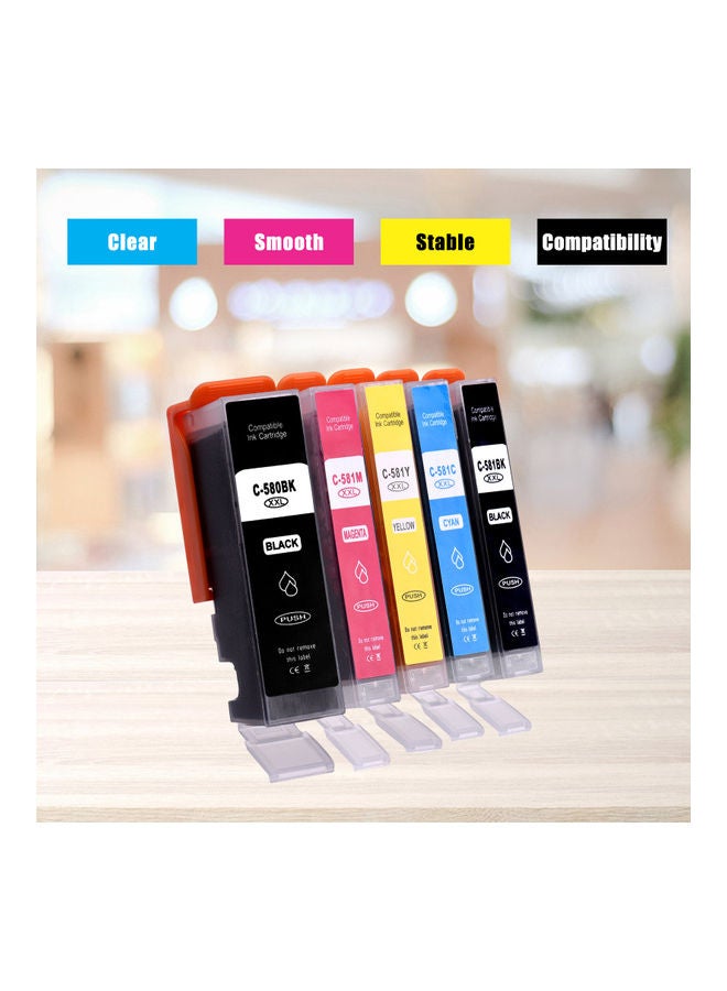 NIBEMINENT Replacement Cartridges For Canon PGI-580XXL CLI-581XXL 580XXL 581XXL 580 58 Multicolour - Image 4