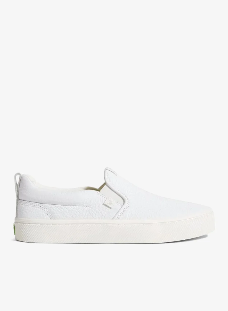 كاريوما SLIP-ON White Premium Leather Sneaker