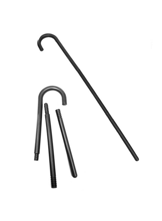 إسكدنيا إكسسوارات زي ال للعب بيت الجد والجدة البلاستيكية دعائم أداء الساحر - اللون: أسود - المواصفات: ثلاثة أقسام من العكازات - Image 2