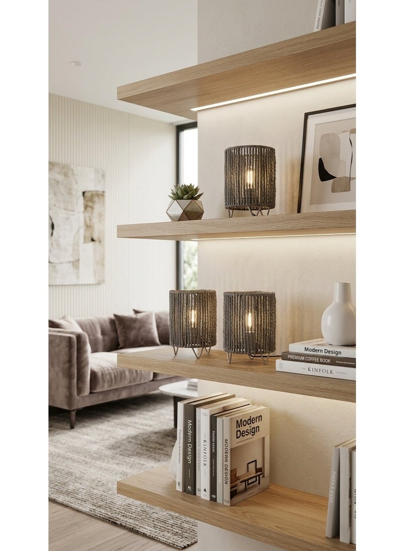 Lampshade with battery bulb - Image 1