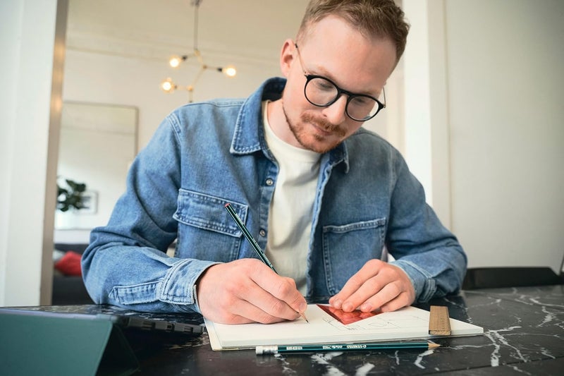 STABILO Graphite Pencil Othello ARTY  Pack of 6  Assorted Grades  2B B HB F H 2H - Image 5