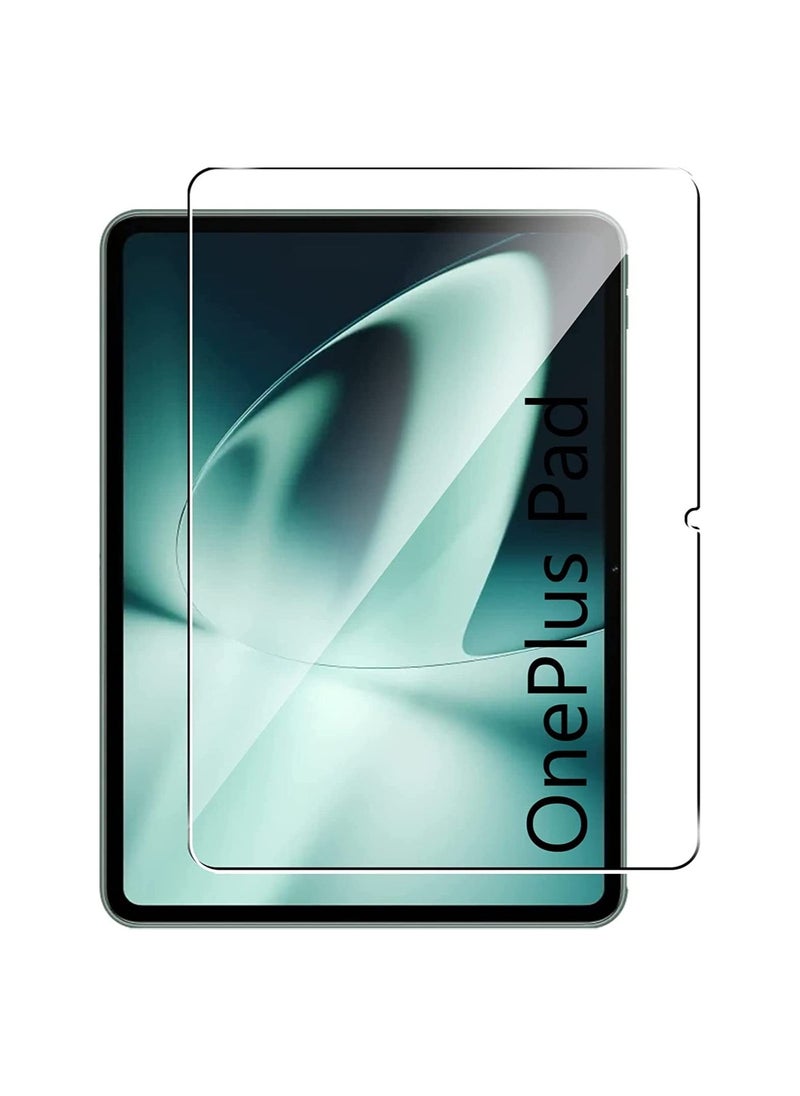 Muzz Tempered Glass for OnePlus Pad Screen Protectors [No Bubbles] [9H Hardness] [HD] [Scratch Resistant] Protector Film Tempered Glass Film For OnePlus Pad 11.61" -Transparent (1) 