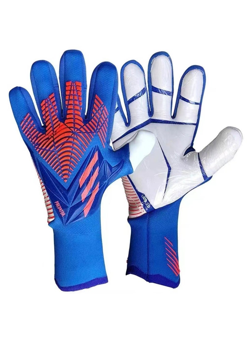Generic Professional Goalie Gloves Breathable Anti-Slip Blue 