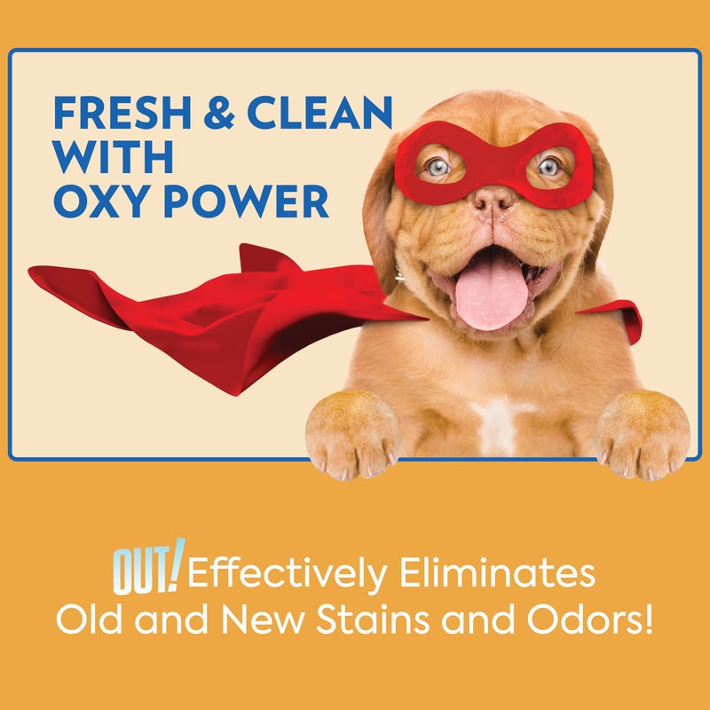 OUT! PetCare Complete Oxy Stain Remover, Oxy Orange Spray, Pet Stain and Odor Eliminator, Carpet Cleaner, Dog Urine Remover and Pet Odor Neutralizer, Upholstery Cleaner, 32 fl oz - Image 5