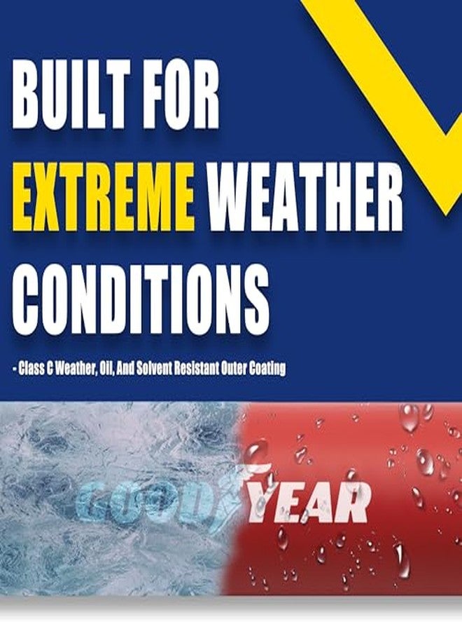 GOODYEAR Good Year 10318 3' x 3/8" 250 PSI Rubber Whip Hose, Red - Image 4