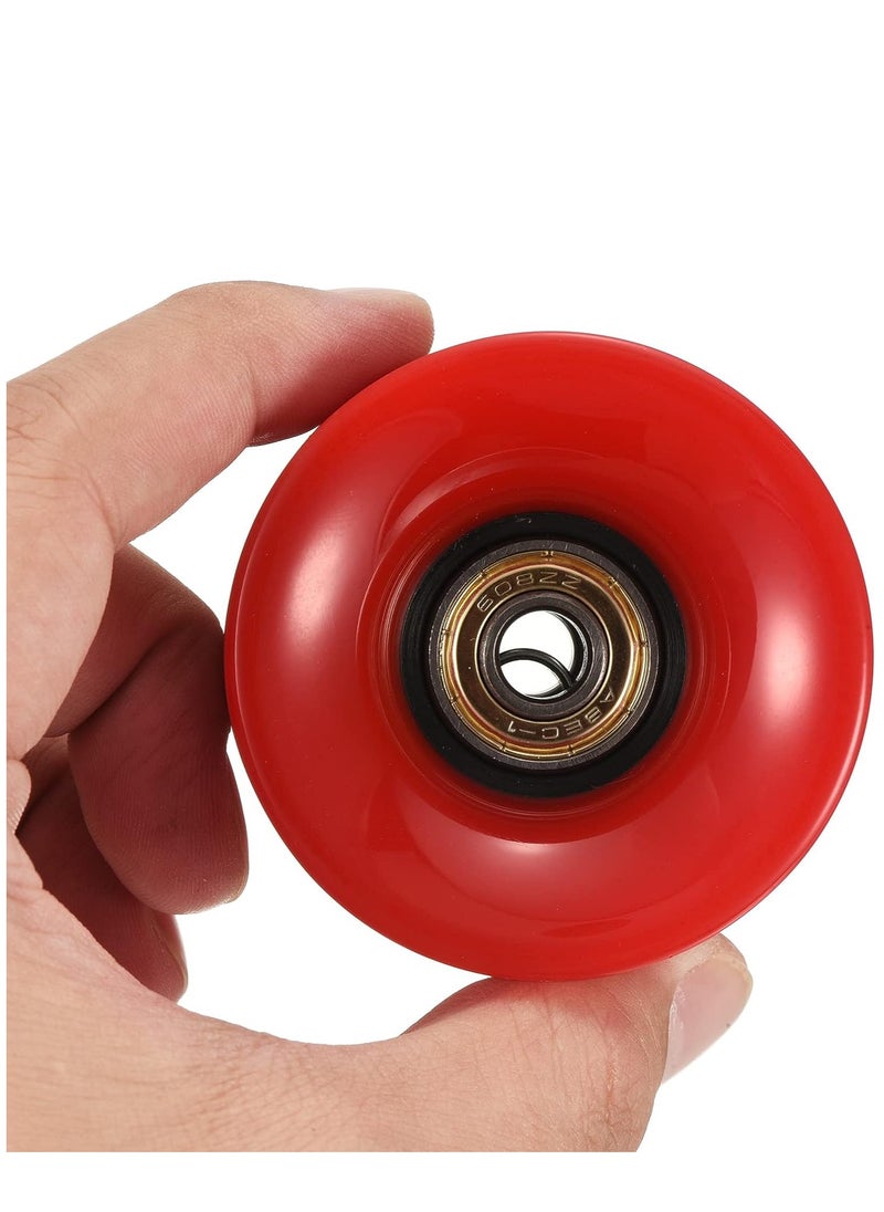 Generic 60x45MM 78A Skateboard Wheels With Bearings 4PCS With T-Tool, Red  - Image 3