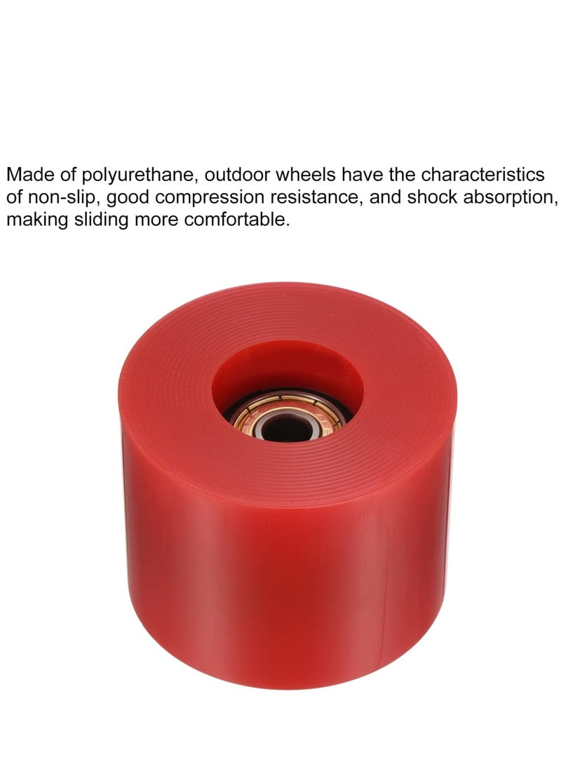 Generic 60x45MM 78A Skateboard Wheels With Bearings 4PCS With T-Tool, Red  - Image 4